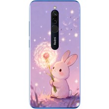 Le Balvo Redmi 8 Uyumlu Büyülü Tavşan Baskılı Silikon Kılıf
