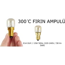 Fırın Ampulü 15W Şeffaf