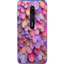 Le Balvo Redmi 8 Uyumlu Tüylü Kalpler Baskılı Silikon Kılıf