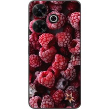 Le Balvo Redmi 13 Uyumlu Ahududu Frambuaz Baskılı Silikon Kılıf