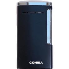 Cohiba Tek Torch Perde Alev Slim 7 Dizayn Siyah Metal Puro Çakmağı - TR9624