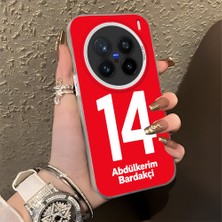 HONTINGA Vivo X200 Pro ile Uyumlu Kılıfı Silikon Kenar Sert Arka Düşüme Önleyici Basitlik Anti Düşme Kamera Korumali Dünya Kupası 14 Numara Abdülkerim Bardakçı Desen Telefon Kılıfı K1-1217
