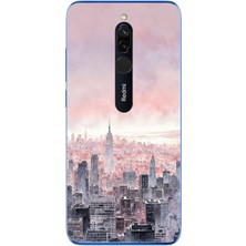 Le Balvo Redmi 8 Uyumlu Gökdelenler Baskılı Silikon Kılıf