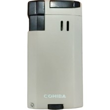 Cohiba Çift Torch Pürmüz Delicili Füme Metal Puro Çakmağı - TR9486
