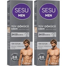 Sesu Tüy Dökücü Krem Erkek 100 ml x 2 Adet