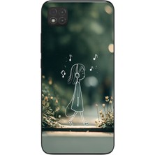 Le Balvo Redmi 9c Uyumlu Neon Kız Çocugu Baskılı Silikon Kılıf