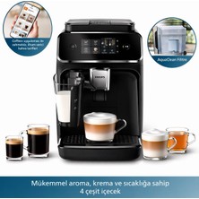 Philips Latte Tam Otomatik Espresso Kahve Makinesi Digital Panel Kusursuz Aroma 4 Özel Kahve Seçeneği