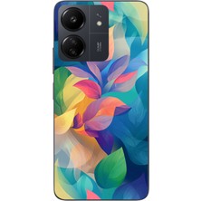 Le Balvo Redmi 13C Uyumlu Yumuşak Dalgalı Baskılı Silikon Kılıf