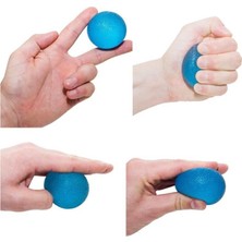 Ergonomik Silikon Yumurta El Yayı ve Stres Topu - El, Parmak ve Bilek Güçlendirici Egzersiz Topu