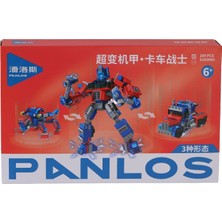 Parla Home P626006-KARMA Dönüşen Robotlar Block Oyuncak-Kirmizi
