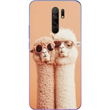 Le Balvo Redmi 9 Uyumlu Sevgili Lamalar Baskılı Silikon Kılıf