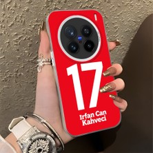 HONTINGA Vivo X200 Pro ile Uyumlu Kılıfı Silikon Kenar Sert Arka Düşüme Önleyici Basitlik Anti Düşme Kamera Korumali Dünya Kupası 17 Numara Irfan Can Kahveci Desen Telefon Kılıfı K1-1220