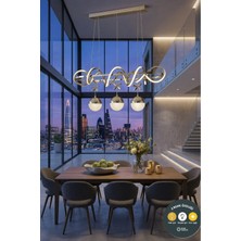Lzy Avize Store Kuzey Krom LED Yemek Masası Sarkıt Avize & Şık ve Modern Aydınlatma