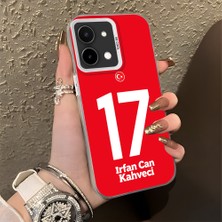 HONTINGA Vivo Y28 ile Uyumlu Kılıfı Silikon Kenar Sert Arka Düşüme Önleyici Basitlik Anti Düşme Kamera Korumali Dünya Kupası 17 Numara Irfan Can Kahveci Desen Telefon Kılıfı K1-1220