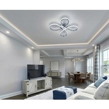 Lzy Avize Store Daisy 4’lü Krom Plafonyer Avize 3 Renkli – Salon, Çocuk Odası, Mutfak ve Antre Için Şık Aydınlatma
