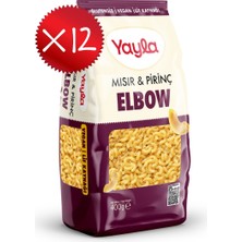 Yayla Mısır ve Pirinç Elbow Makarna 400 G X12