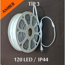 Erbay 220V Şerit LED 120 Ledli Amber