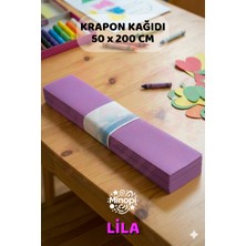 Minopi Lila Krapon Kağıdı 10'lu Paket Renkli El Işi Kağıdı Okul Anaokulu Süsleme