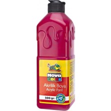 Minopi Nova Color Akrilik Boya 500 ml - Kırmızı