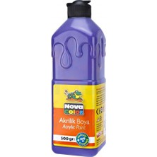Minopi Nova Color Akrilik Boya 500 ml - Mor