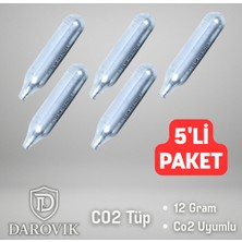 Darovik Co2 Havalı Tüp 5'li Co2 Hava Tüpü (5 Adet)