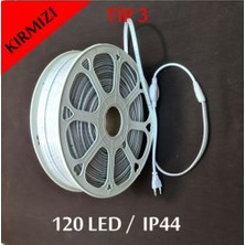 Erbay 220V Şerit LED 120 Ledli Kırmızı