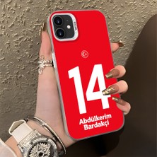 HONTINGA iPhone 11 ile Uyumlu Kılıfı Silikon Kenar Sert Arka Düşüme Önleyici Basitlik Anti Düşme Kamera Korumali Dünya Kupası 14 Numara Abdülkerim Bardakçı Desen Telefon Kılıfı K1-1217