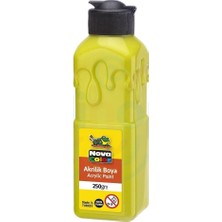Minopi Nova Color Akrilik Boya 250 ml - Limon Sarısı