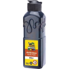 Minopi Nova Color Akrilik Boya 250 ml - Siyah