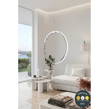 Lzy Avize Store Daire Krom Tekli LED Sarkıt Avize & Şık ve Modern Antre Hol Aydınlatması (30 Cm)
