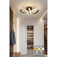 Lzy Avize Store Düğüm Model Siyah LED Sarkıt Avize & Şık ve Modern Tasarımıyla Salon , Antre ve Hol Aydınlatma