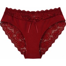 Hepsine Rakip Kadın Dantel Külot Pamuklu Renkli Güpürlü Bikini Yumuşak