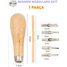 Minopi Linol Oyma Seti 7 Parça 1 Paket Linol Oyma Kesme Bıçak Seti 5 Bıçaklı Linolyum Baskı Ahşap Saplı