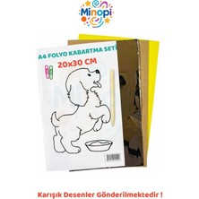 Minopi 1 Paket Alüminyum Folyo Kabartma Seti 20X30 cm Karışık Desenler Aliminyum Folyo Seti Kabartma