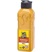 Minopi Nova Color Akrilik Boya 250 ml - Güneş Sarısı