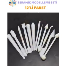 Minopi Marzipan Seti 12'li Şeker Hamuru Şekillendirme Çikolata Modelleme Pasta Figür Çiçek Yapma Seti