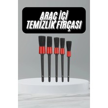 5 Adet Oto Detaylı Temizleyici Araç Içi Temizlik Fırça Seti Koltuk Döşeme Kapı Toz Alma Fırçası