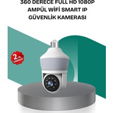 Kablosuz 360° Döner Başlıklı Full Hd Güvenlik Kamerası