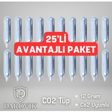 Darovik Co2 Havalı Tüp 25'li Avantaj Co2 Tüpü (25 Adet)