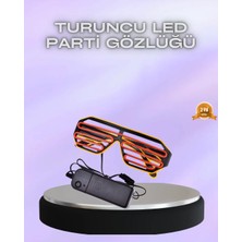 Star Light Turuncu Eğlence Gözlüğü LED Işıklı Tasarımıyla Parti ve Festival Atmosferini Canlandırır