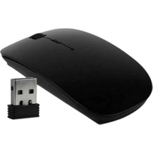 Siyah Wireless Kablosuz Sessiz Mouse Bluetooth Bağlantılı