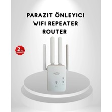 300MBPS Wifi Menzil Genişletici 4 Antenli Wpa3 Güvenlikli Priz Tipi Repeater