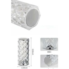 Yeni Nesil Modern Kristal Masa ve Gece Lambası Dokunmatik Renk Değiştirebilen