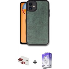 Pileli Store Pilelistore™ iPhone 11 Kılıf Kıvılcım Işık Serisi - Siyah Bilvis 5in1 3D Magic Cam Ekran Koruyucu + Pers Alüminyum Kamera Lens - Kı