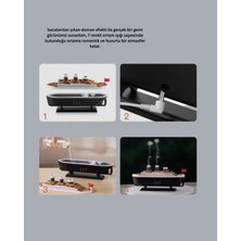 7 Renk Ortam Işıklı Dekoratif Gemi Tasarım Hava Nemlendirici Difüzör