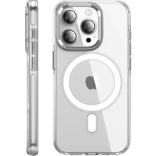 Joko Apple iPhone 15 Pro Max Kılıf Crystal Magsafe Kapak - Şeffaf