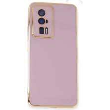 Newface Xiaomi Poco F5 Pro Kılıf Volet Silikon - Mor