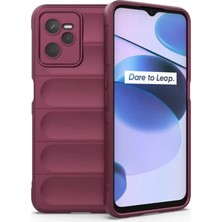 Newface Realme C35 Kılıf Optimum Silikon - Bordo