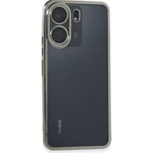 Newface Xiaomi Redmi 13C Kılıf Razer Lensli Silikon - Gümüş