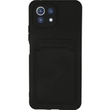 Newface Xiaomi Mi 11 Kılıf Kelvin Kartvizitli Silikon - Siyah